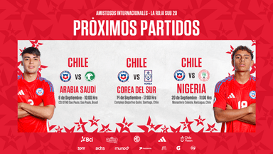 ¡La Roja Sub-20 y tres amistosos de primer nivel antes de la Copa Mundial de la FIFA Sub-20 Chile 2025!