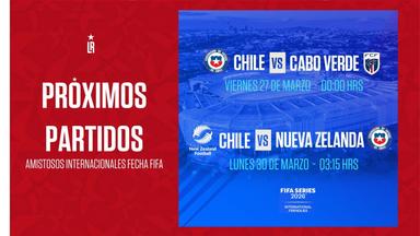 FIFA confirma horarios y sede de los partidos de La Roja en Fecha FIFA de Marzo